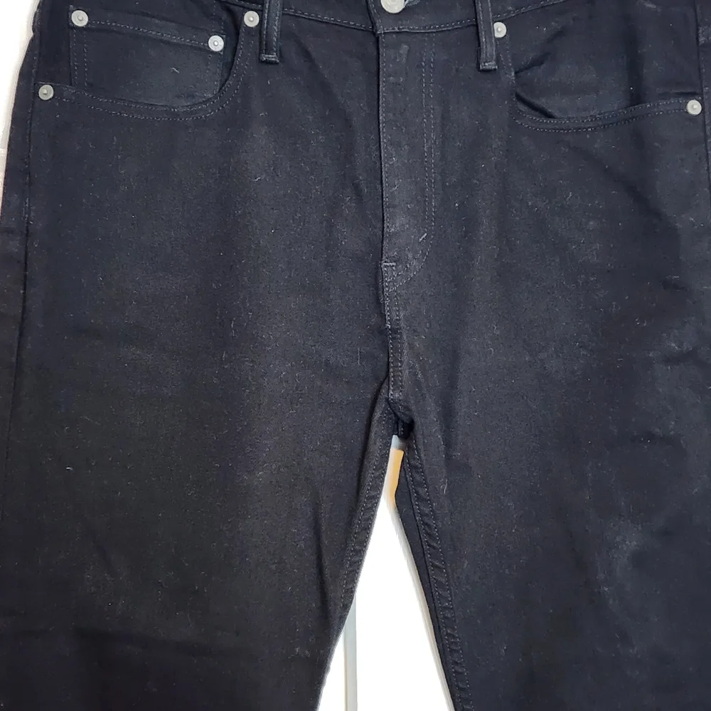 Levi 508 Black Denim Straight Leg Men's Jeans Size 34 × 30